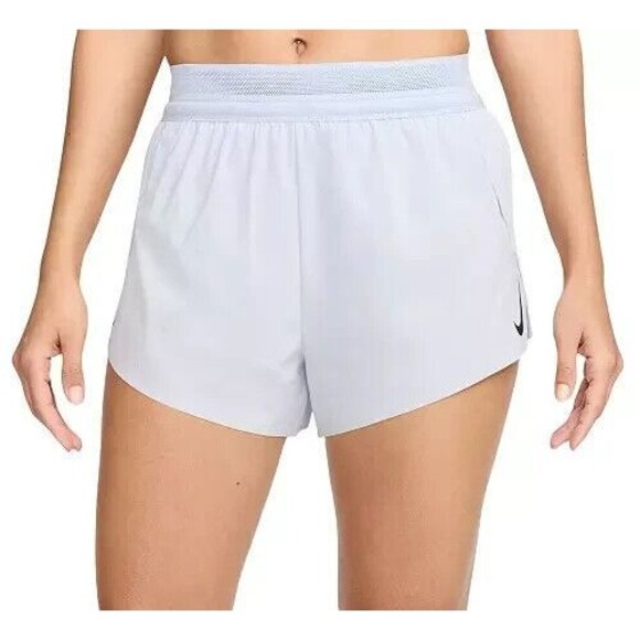 Nike Women Size XL Dri-Fit ADV AeroSwift Running Shorts Gray FN2328-085 NWT